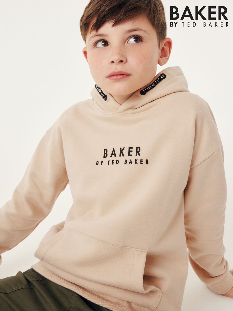 Baker by Ted Baker Stone Overhead Hoodie - Pre-order | Baker - ملابس أطفال أصلية