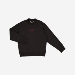 Palm Angels Black Front & Back Logo Sweatshirt