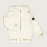 DKNY Cream Plush Bomber Jacket