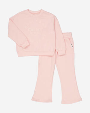 DKNY Jeans 2 Piece Pink Logo Graphic Sweatshirt Set - Pre-order | DKNY - ملابس أطفال أصلية