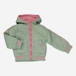 DKNY Jeans Green & Pink Monogram Quilted Jacket