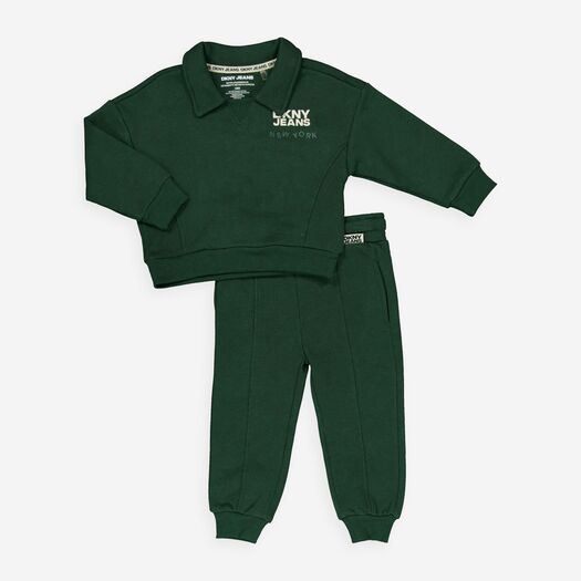 DKNY Jeans Two Pack Green Top & Joggers - Pre-order | DKNY - ملابس أطفال أصلية
