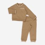 DKNY Jeans Two Piece Tan Logo Applique Sweat Set - Pre-order | DKNY - ملابس أطفال أصلية