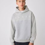 Baker by Ted Baker Grey Oversized Textured Hoodie - Pre-order | Baker - ملابس أطفال أصلية