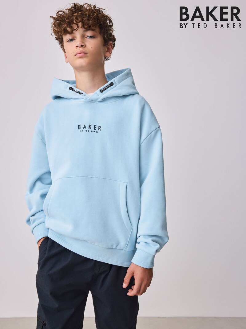 Baker by Ted Baker Blue Overhead Hoodie - Pre-order | Baker - ملابس أطفال أصلية