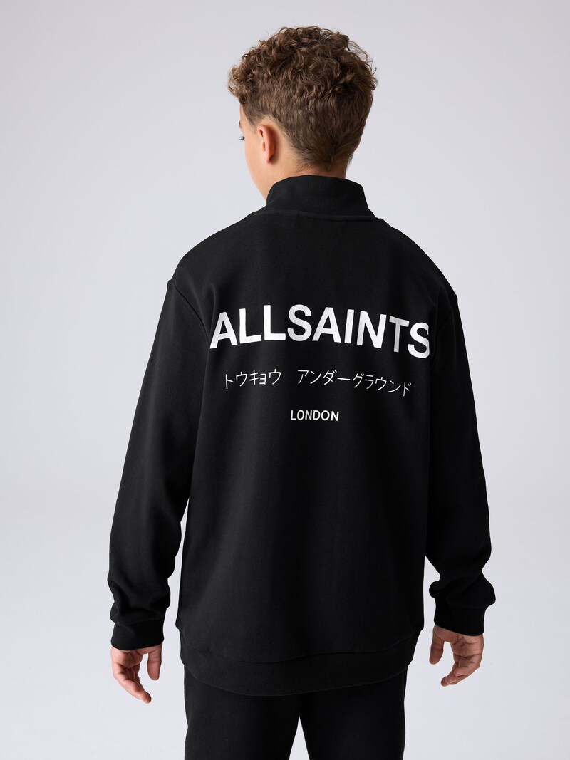 smALLSAINTS Black Underground Oversized Half Zipped Sweatshirt - Pre-order | smALLSAINTS - ملابس أطفال أصلية (smALLSAINTS - صورة 2)