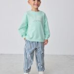 Baker by Ted Baker White Graphic Top and Striped Trouser Set - Pre-order | Baker - ملابس أطفال أصلية