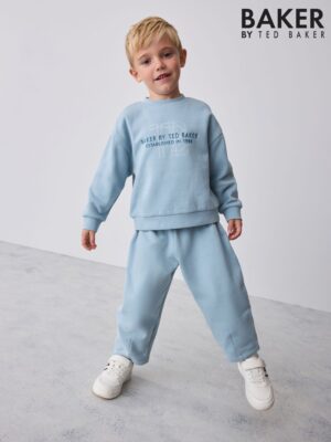 Baker by Ted Baker Blue Sweatshirt and Joggers Set 2 Piece - Pre-order | Baker - ملابس أطفال أصلية
