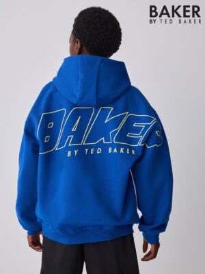 Baker by Ted Baker Blue Oversized Graphic Hoodie - Pre-order | Baker - ملابس أطفال أصلية