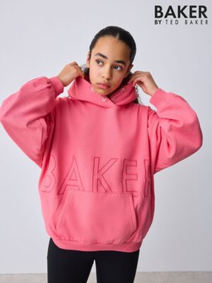 Baker by Ted Baker Oversized Embroidered Graphic Hoodie - Pre-order | Baker - ملابس أطفال أصلية