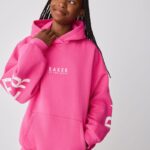 Baker by Ted Baker Fuchsia Pink Oversized Graphic Hoodie - Pre-order | Baker - ملابس أطفال أصلية