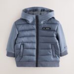 Baker by Ted Baker Charcoal Grey Neoprene Padded Coat - Pre-order | Baker - ملابس أطفال أصلية