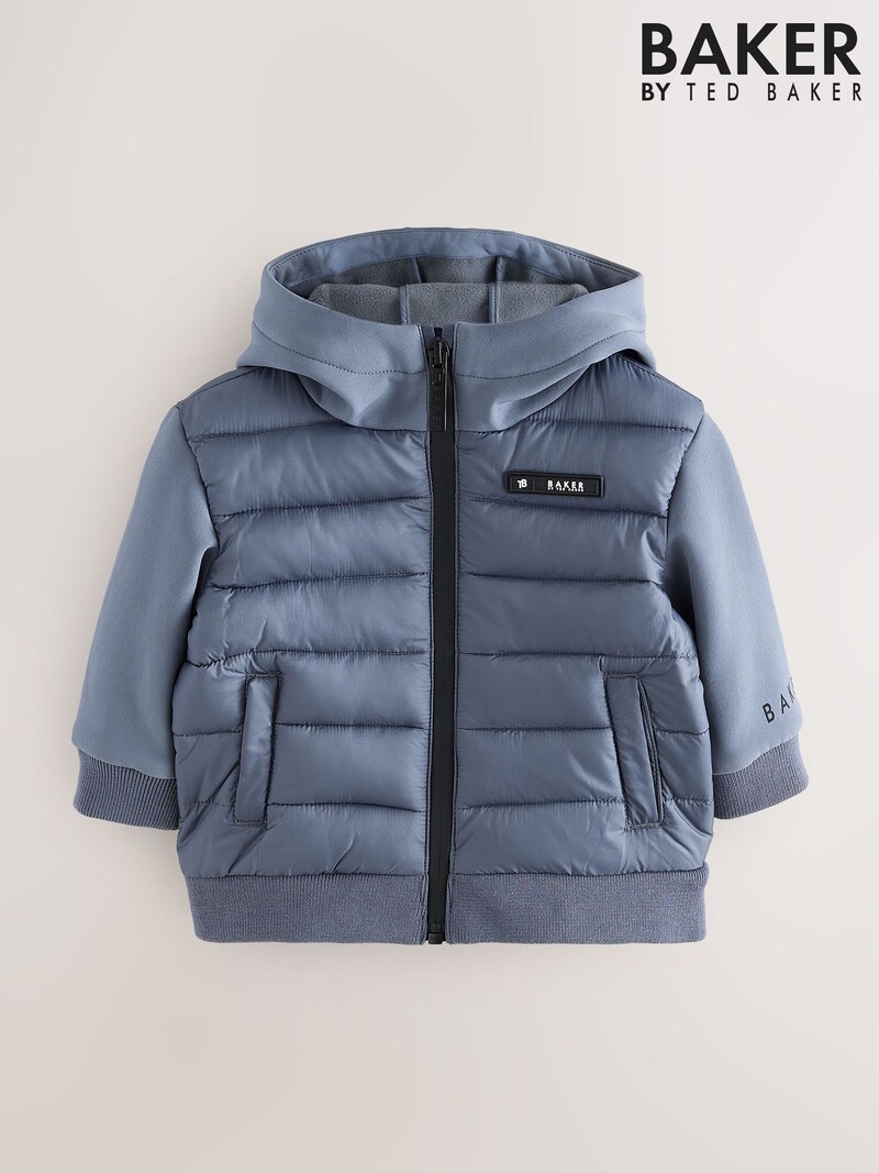 Baker by Ted Baker Charcoal Grey Neoprene Padded Coat - Pre-order | Baker - ملابس أطفال أصلية