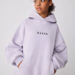 Baker by Ted Baker Lilac Purple Oversized Graphic Hoodie - Pre-order | Baker - ملابس أطفال أصلية