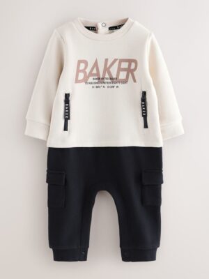Baker by Ted Baker Stone Mockable Rompersuit - Pre-order | Baker - ملابس أطفال أصلية