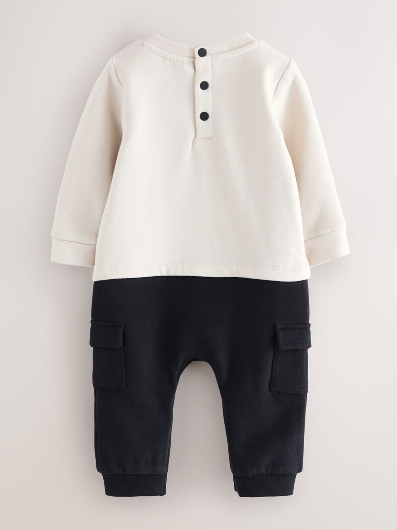 Baker by Ted Baker Stone Mockable Rompersuit - Pre-order | Baker - ملابس أطفال أصلية (Baker - صورة 2)