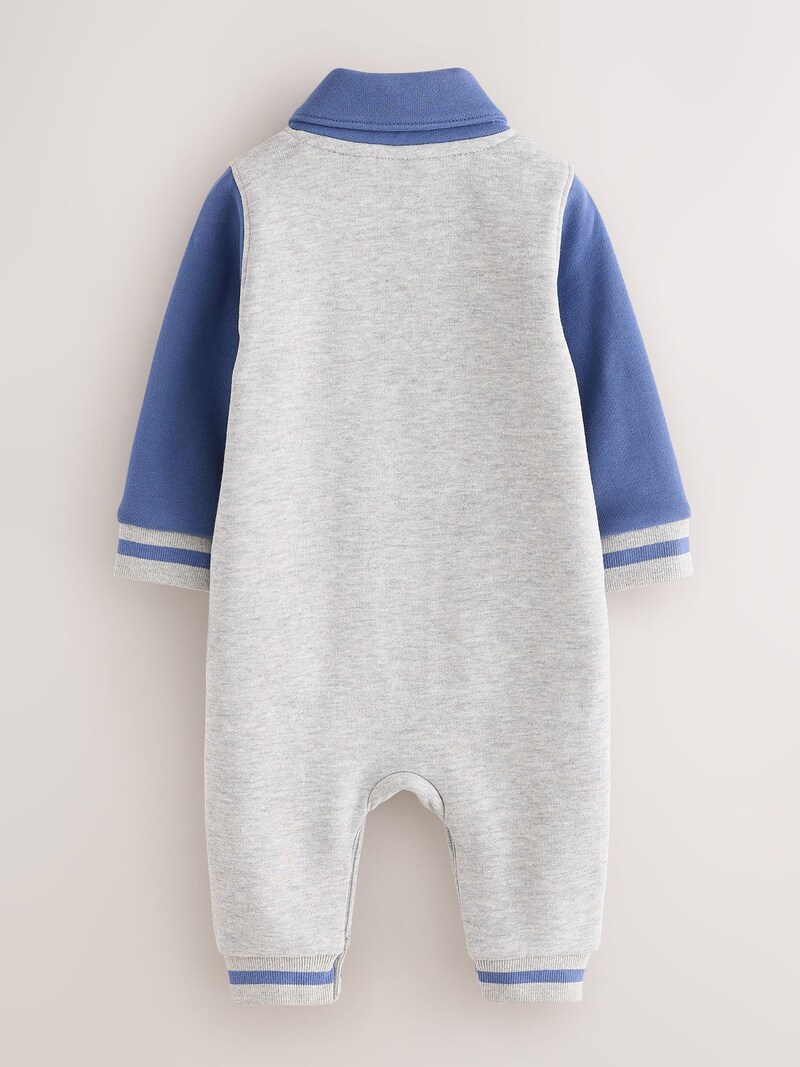 Baker by Ted Baker Grey/Blue Varsity Romper - Pre-order | Baker - ملابس أطفال أصلية (Baker - صورة 2)